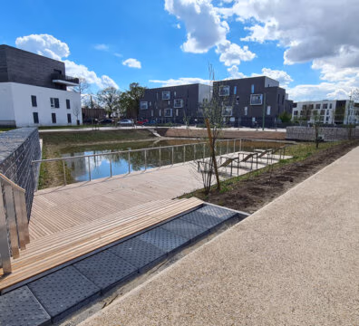 Terrasse de l'éco-quartier de Bessancourt