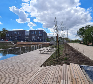 Terrasse de l'éco-quartier de Bessancourt