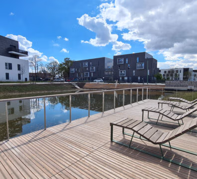 Terrasse de l'éco-quartier de Bessancourt