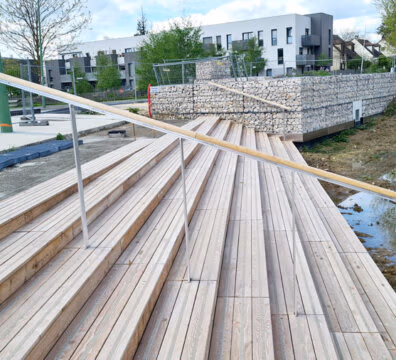Gradins de l'éco-quartier de Bessancourt