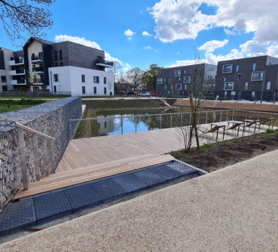 Terrasse de l'éco-quartier de Bessancourt