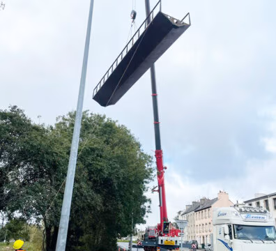 Livraison de la passerelle de Brest