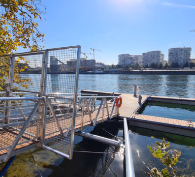 Pontons flottants acier - Rosa Bonheur à l'Ouest (92)