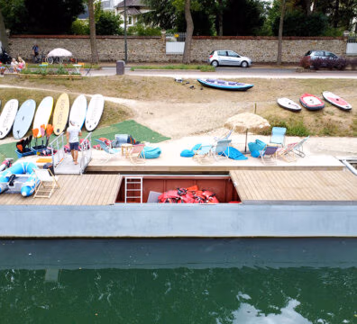 Coffre flottant en acier - Beach Paddle St Maur des Fossés
