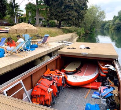 Coffre flottant en acier - Beach Paddle St Maur des Fossés