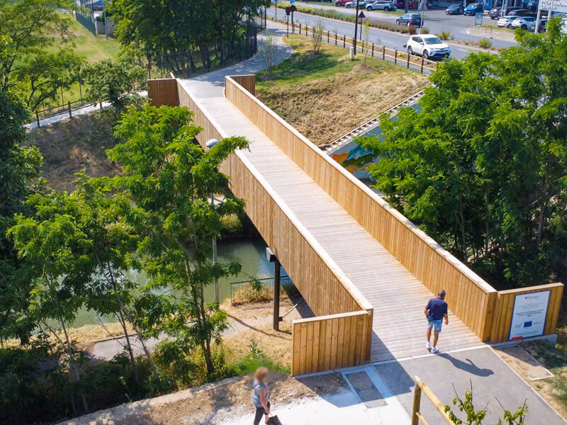 Passerelle cycles & piétons - Commune de Meaux