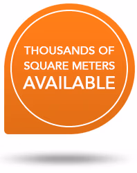 Thousands of square meters available