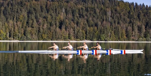 Entraînement de l'équipe de France Féminine d'aviron