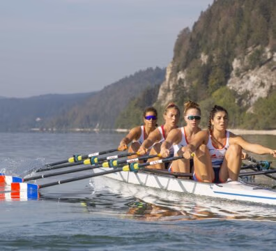 Entraînement de l'équipe de France Féminine d'aviron