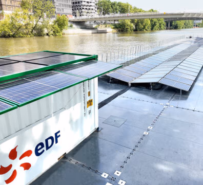 Plateforme flottante - Panneau photovoltaïques - EDF