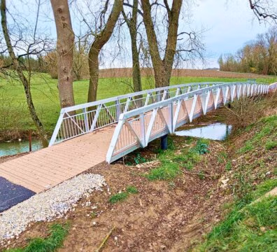 Passerelle cycles et piétons pour l'ARC Mosellan