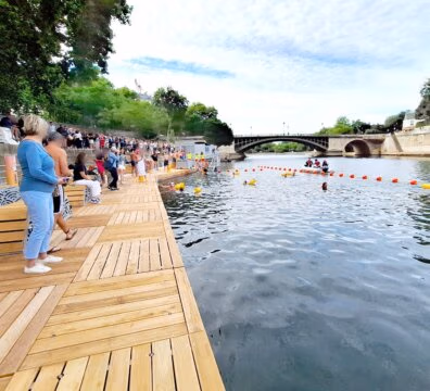 Site de baignade au Bras Marie - Paris