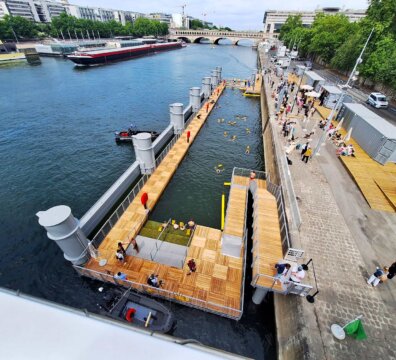Site de baignade au quai de Bercy - Paris