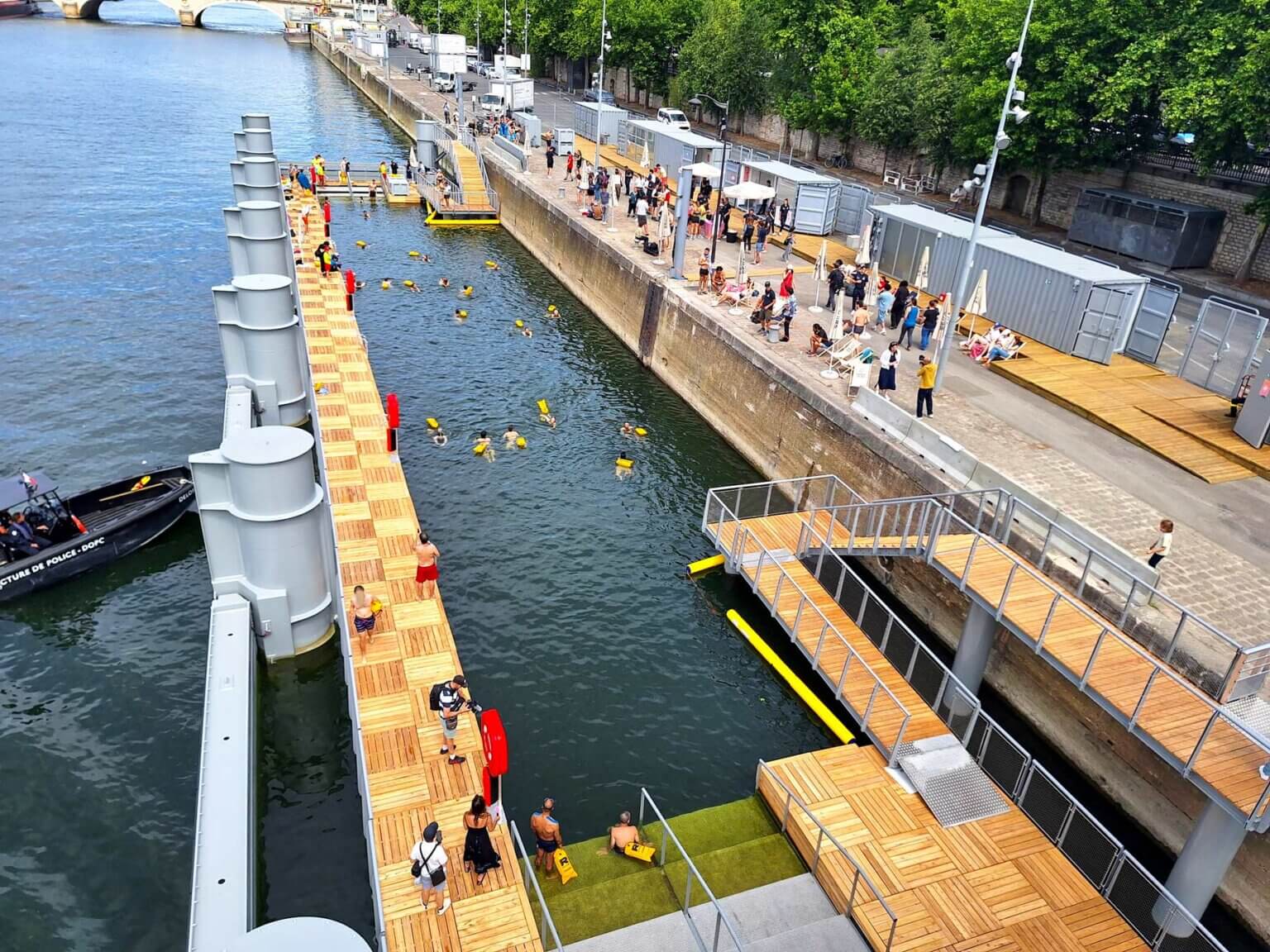 Site de baignade au quai de Bercy - Paris