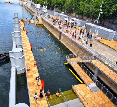 Site de baignade au quai de Bercy - Paris
