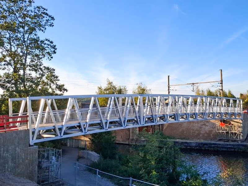 Passerelle aluminium, Maizières-les-Metz