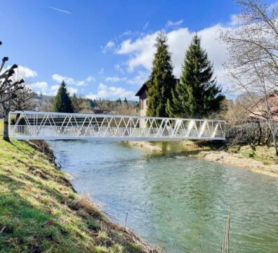 Passerelle aluminium à Labergement Sainte Marie (25)