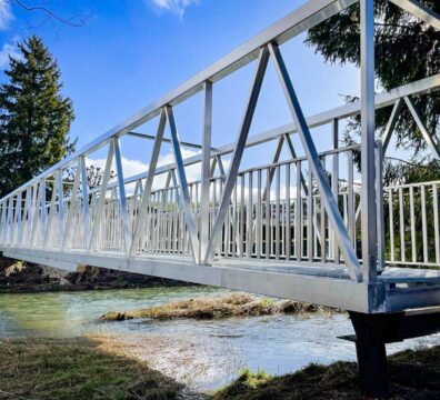 Passerelle aluminium à Labergement Sainte Marie (25)
