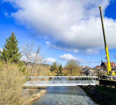 Passerelle aluminium à Labergement Sainte Marie (25)
