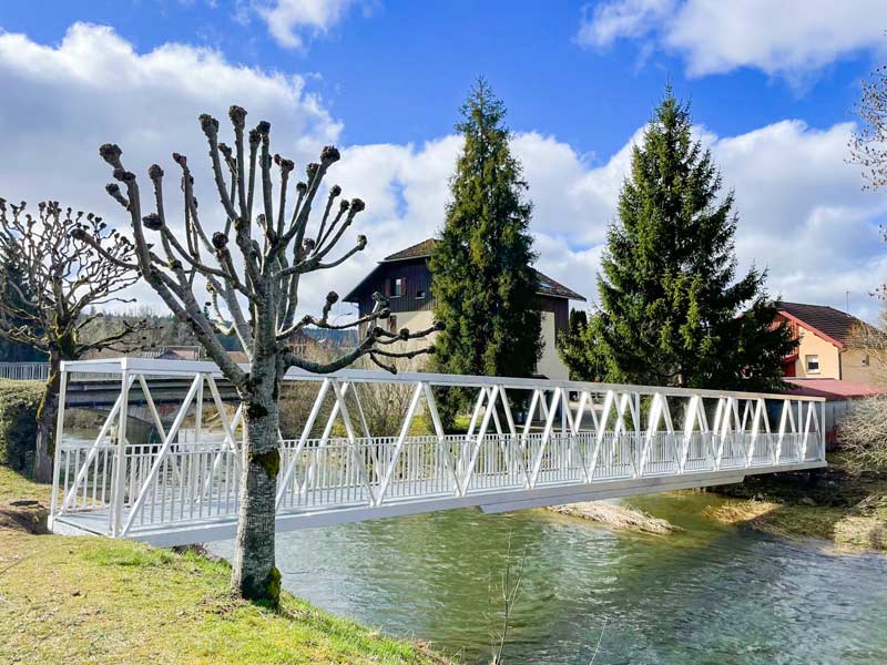 Passerelle aluminium à Labergement Sainte Marie (25)