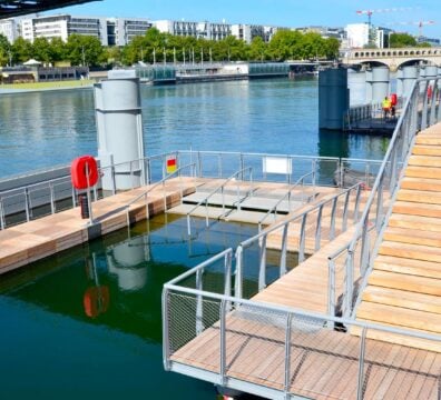 Site de baignade au quai de Bercy, Paris
