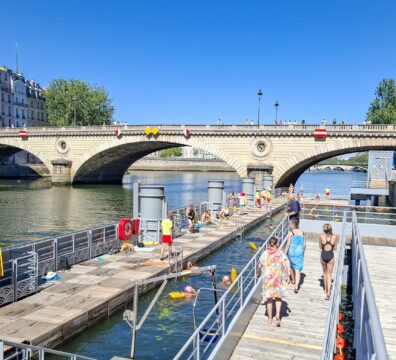 Baignade de Bras Marie, à Paris