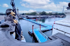 Test event - Ponton des athlètes - Pont Alexandre III - Paris