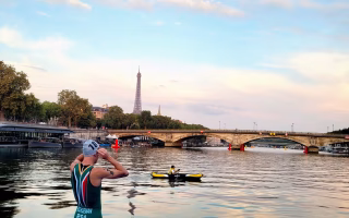 Test event - Ponton des athlètes - Pont Alexandre III - Paris