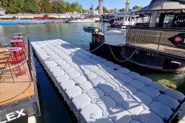 Test event - Embarcadère provisoire - Pont Alexandre III - Paris