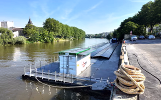 Plateforme flottante pour panneaux photovoltaïques - EDF